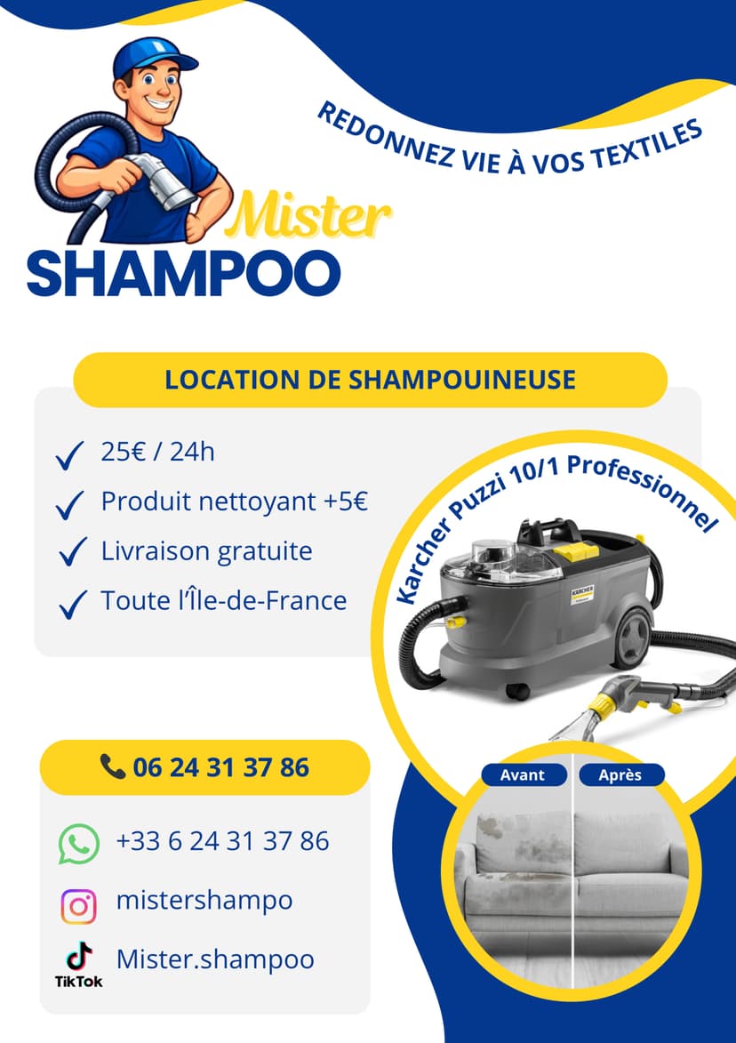 Location shampouineuse