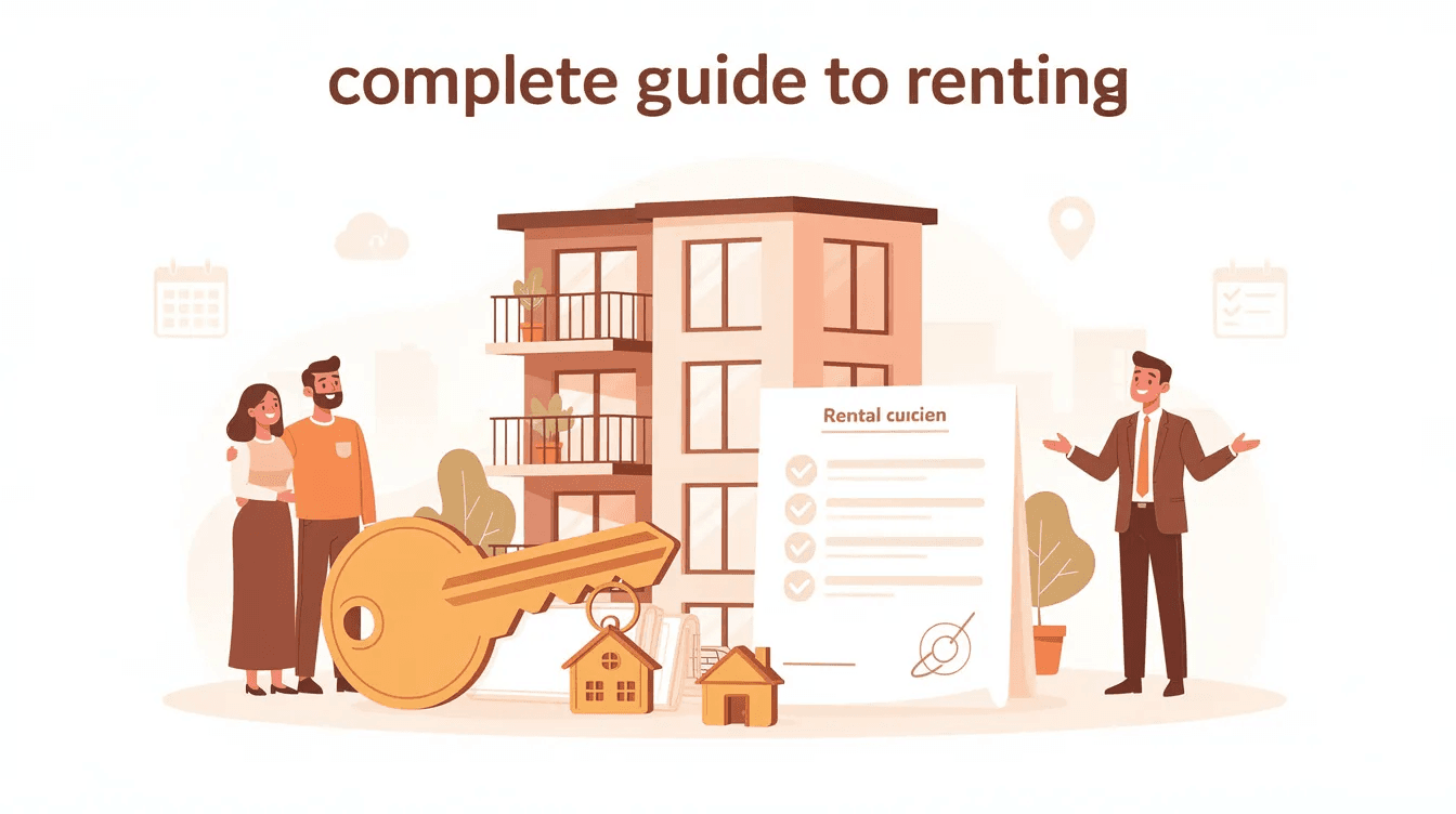 Guide complet pour louer un véhicule, avec clés, contrat et agent immobilier