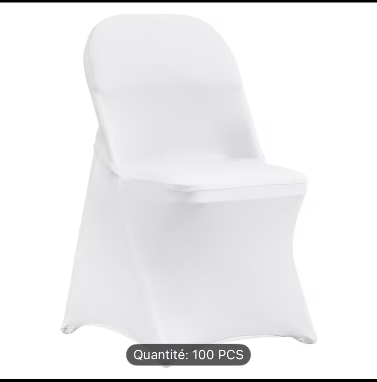 Location housses de chaise blanches à Paris