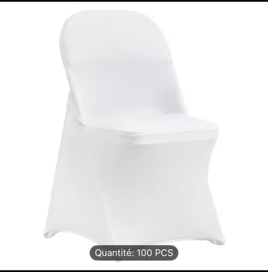 Location housses de chaise blanches à Paris