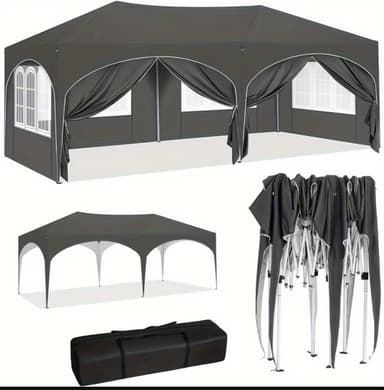 Location pergola pliable 3x6 m – 18 m² couverts