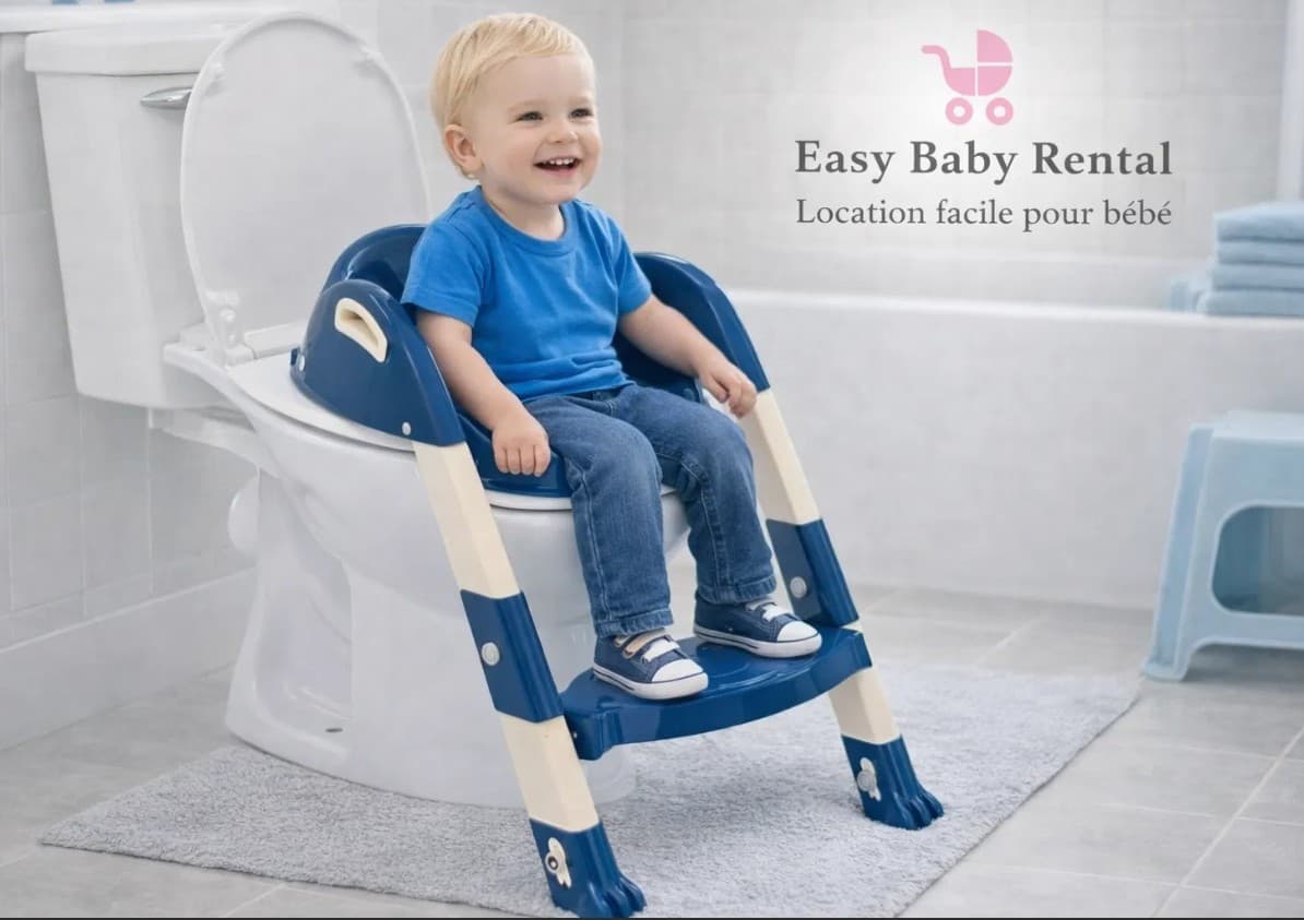 Réducteur de WC avec marche – Location à Cannes