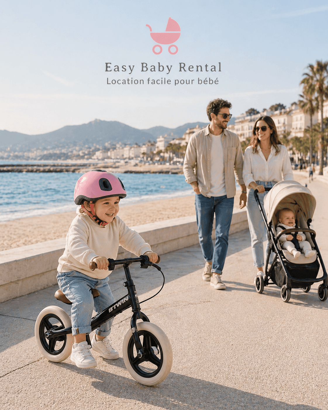Location draisienne enfant 2-4 ans avec casque – Cannes