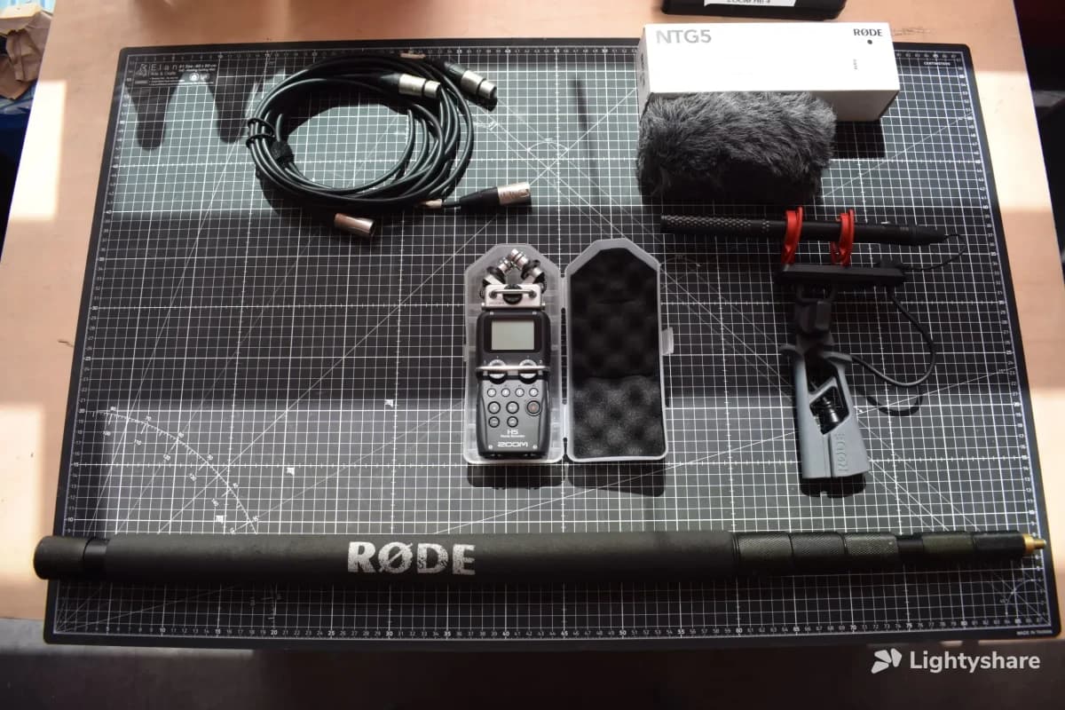 Pack de tournage audio Zoom H5 & Rode NTG5 à Paris