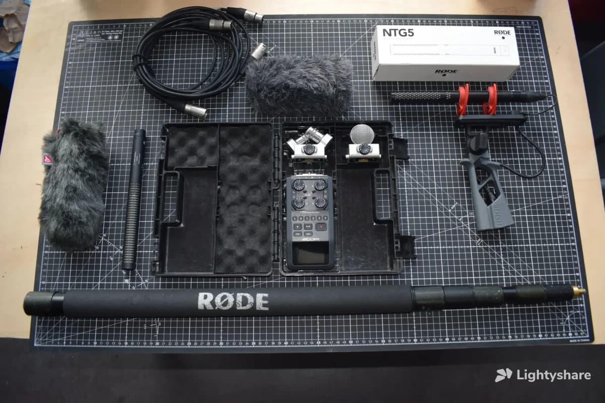 Pack audio tournage Zoom H6 + Rode NTG5 à Paris