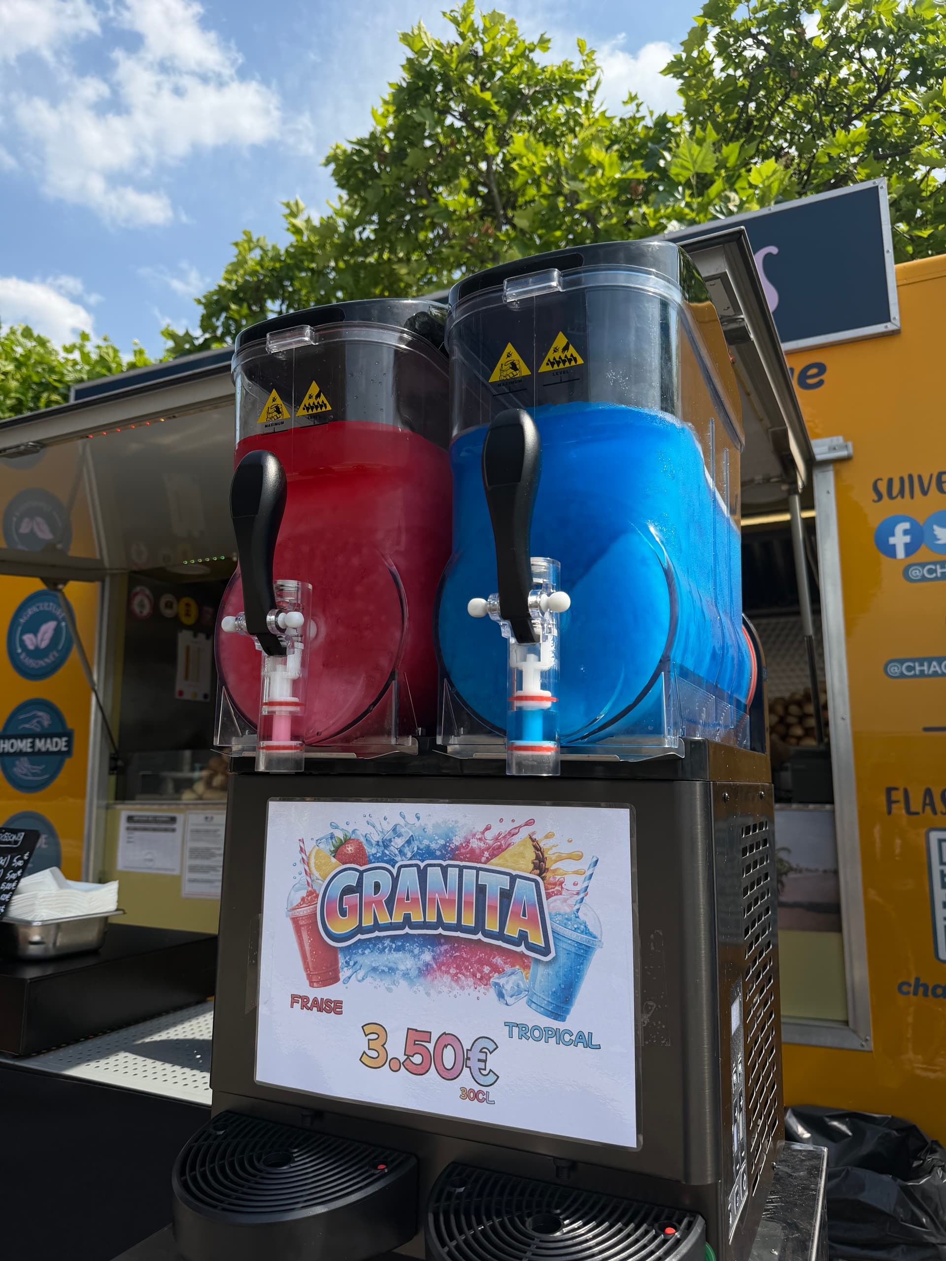 Location machine à granité professionnelle double bac 24 L
