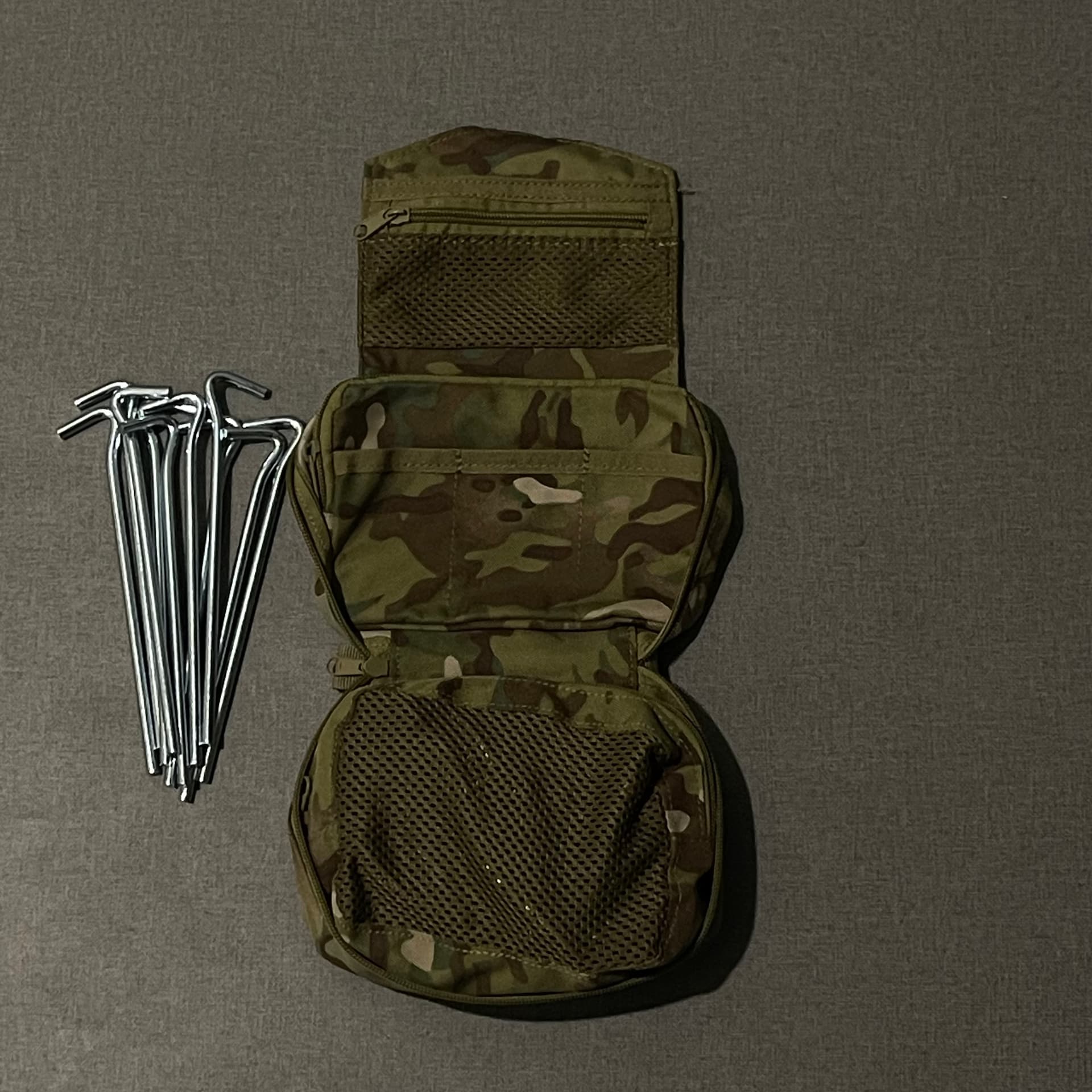 Lot de 10 sardines de camping avec sacoche – à l'unité