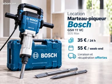 Location marteau-piqueur Bosch GSH 11 VC à Corbeil-Essonnes