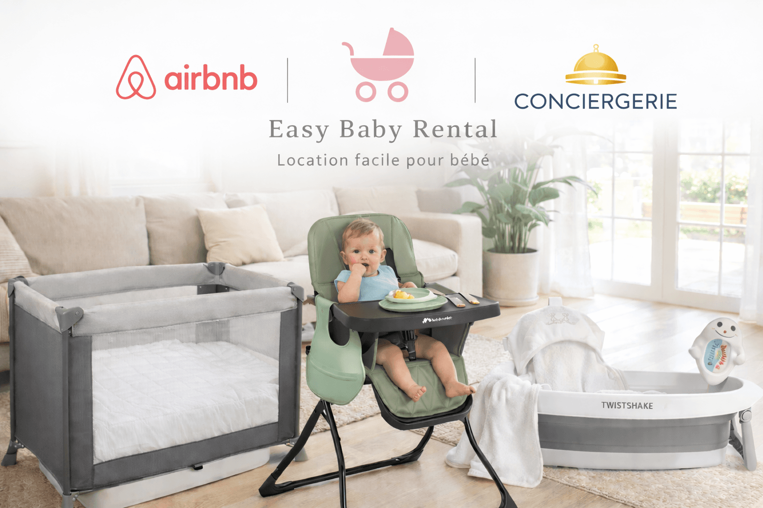 Location Kit Airbnb – spécialement créé par Easy Baby Rental